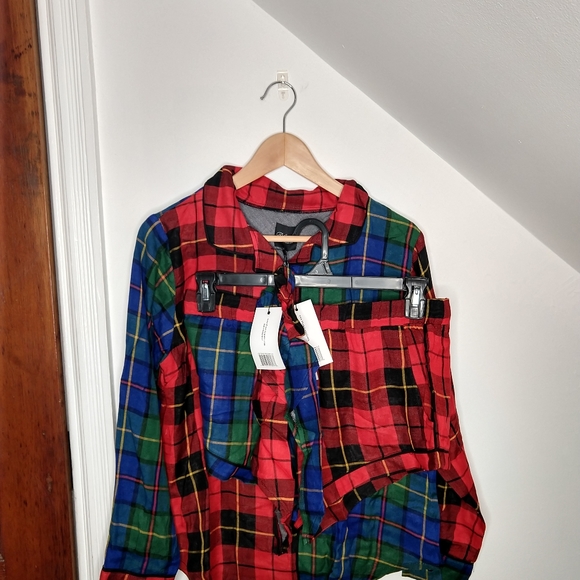 PLUSH Ultra Soft Woven Patchwork PJ Scrunchie Set - Picture 3 of 8